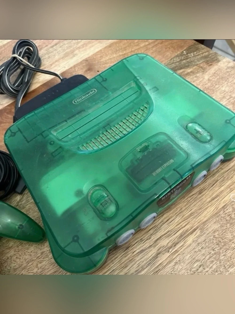 Nintendo 64 Jungle Green Funtastic Console OEM Controller Rare